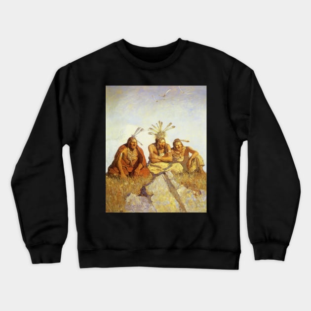 The Guardians, War or Peace by NC Wyeth Crewneck Sweatshirt by MasterpieceCafe